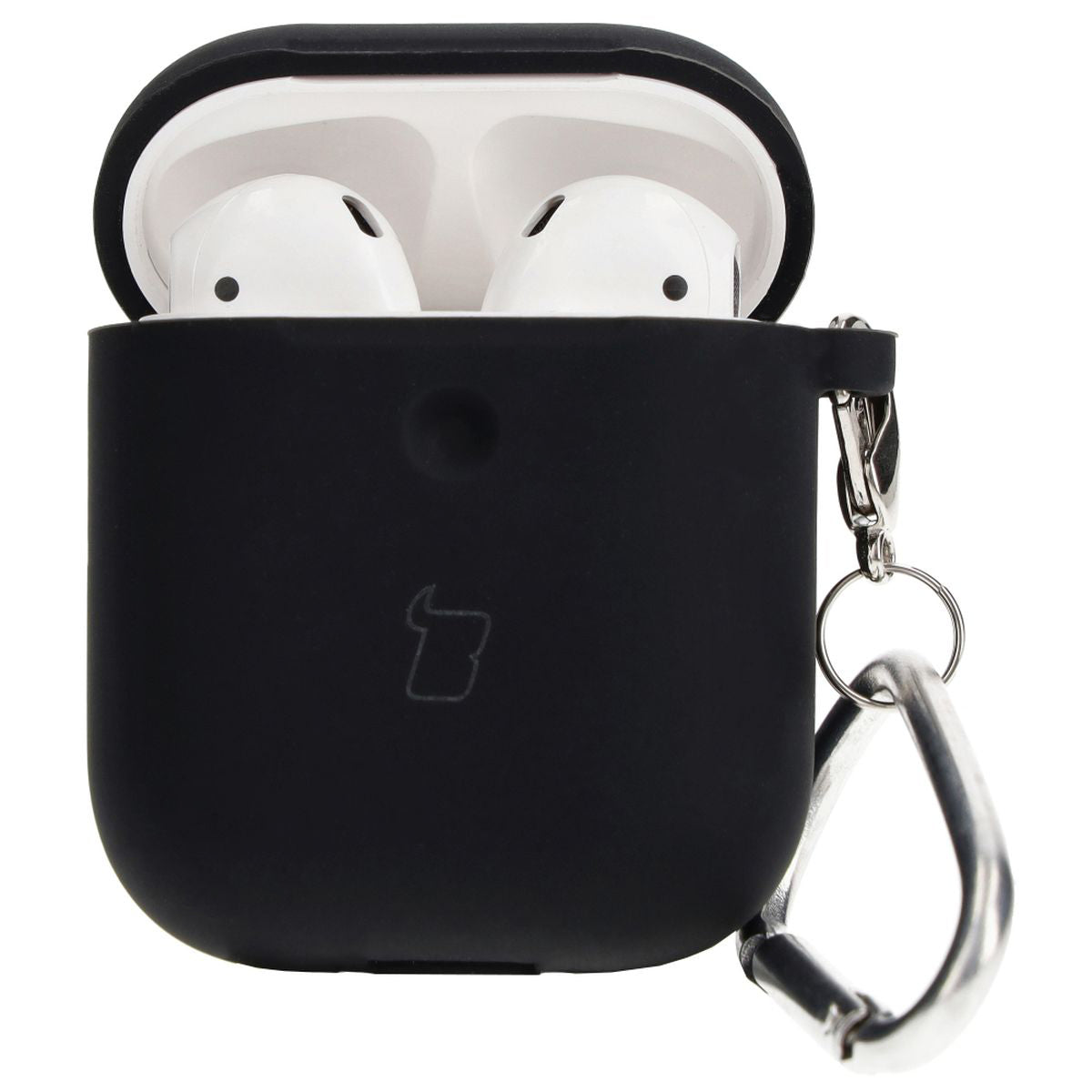 Schutzhülle für AirPods 1/2, Bizon Case Headphone Silicone, Schwarz