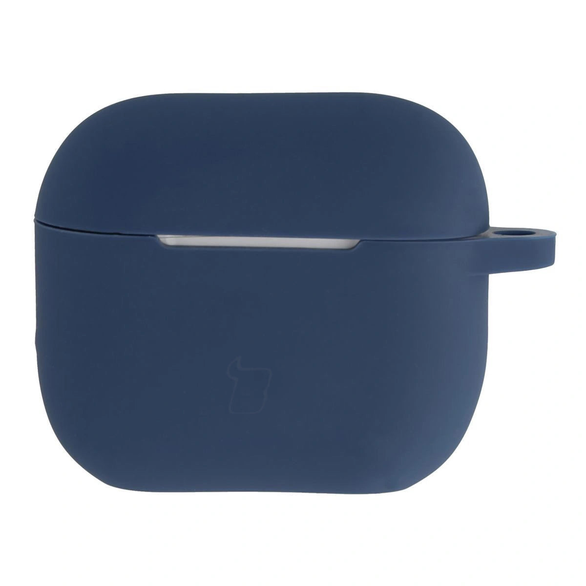 Silikonhülle mit Karabiner für AirPods 3, Bizon Case Headphone Silicone, Dunkelblau