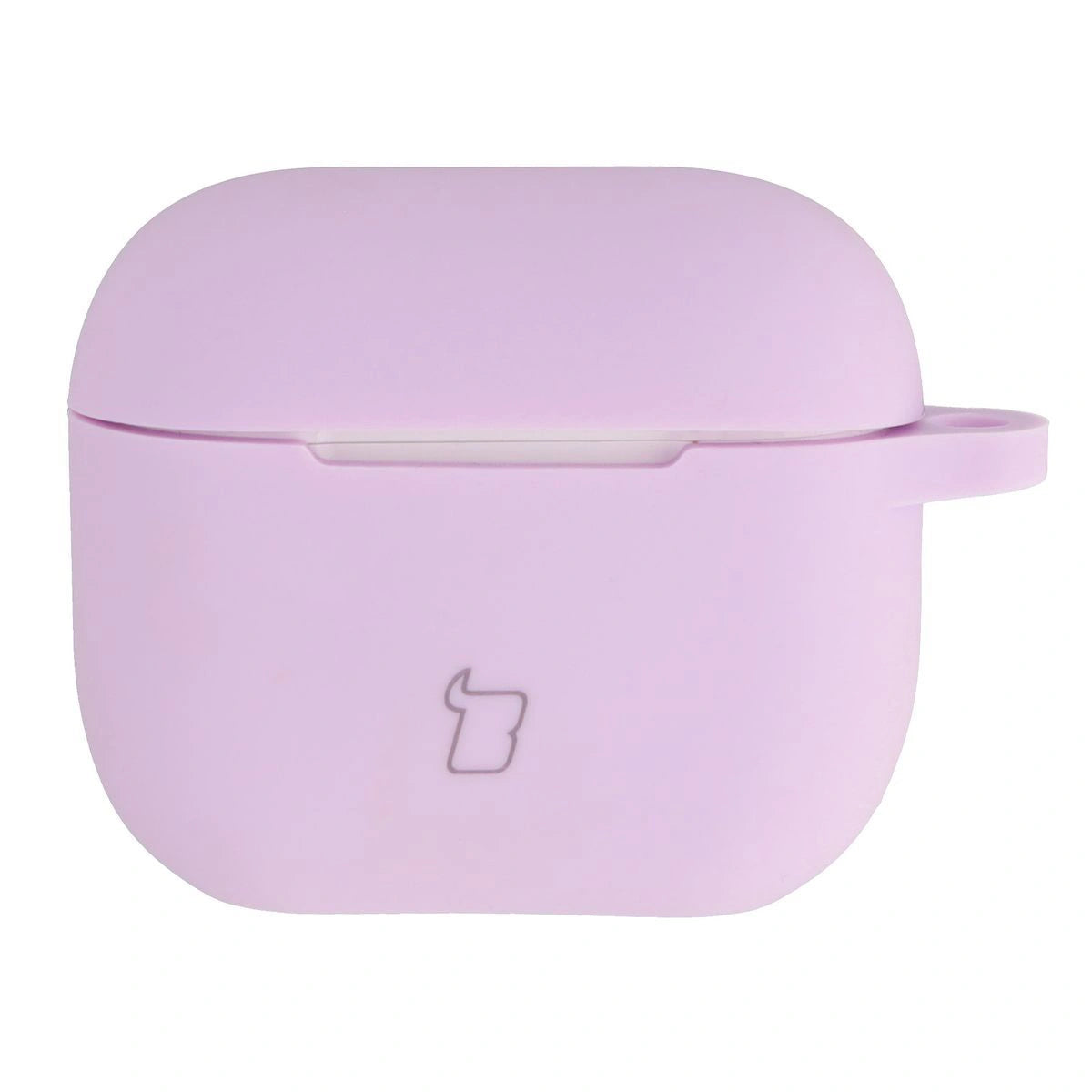 Silikonhülle mit Karabiner für AirPods 3, Bizon Case Headphone Silicone, Lavendel