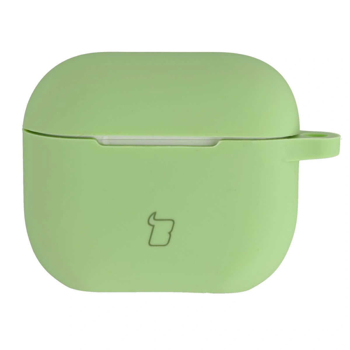 Silikonhülle mit Karabiner für AirPods 3, Bizon Case Headphone Silicone, Hellgrün