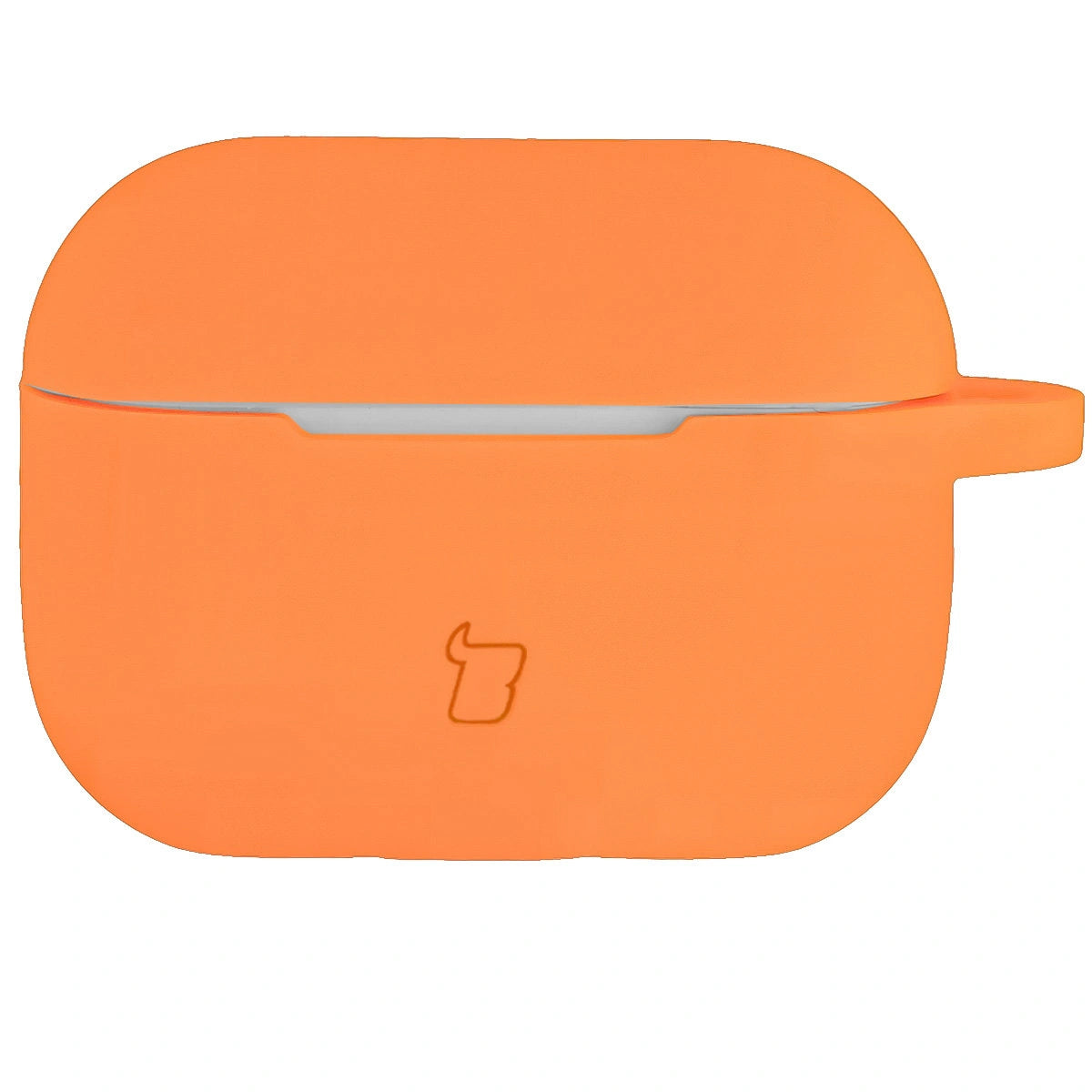 Silikonhülle mit Karabiner für AirPods Pro 2, Bizon Case Headphone Silicone, Karotte
