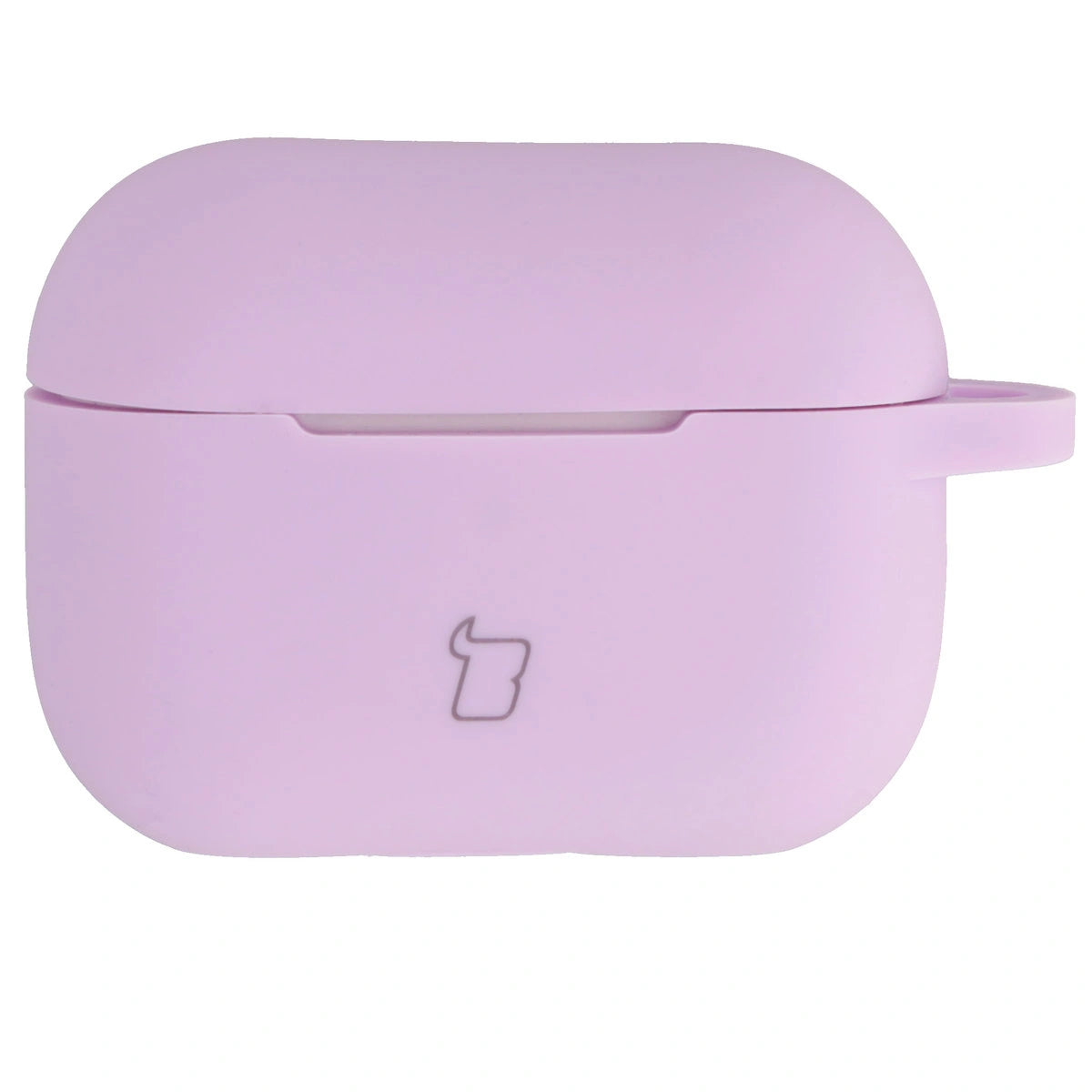 Silikonhülle mit Karabiner für AirPods Pro 2, Bizon Case Headphone Silicone, Lavendel