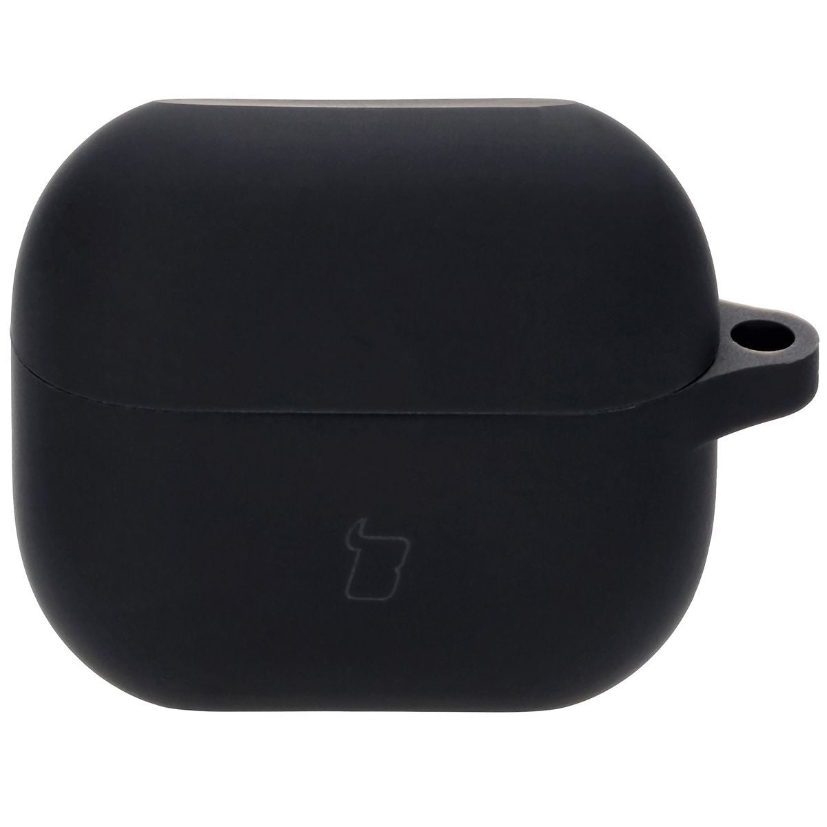 Silikonhülle mit Karabiner für Galaxy Buds 3/3 Pro/3 FE, Bizon Case Headphone Silicone, Schwarz