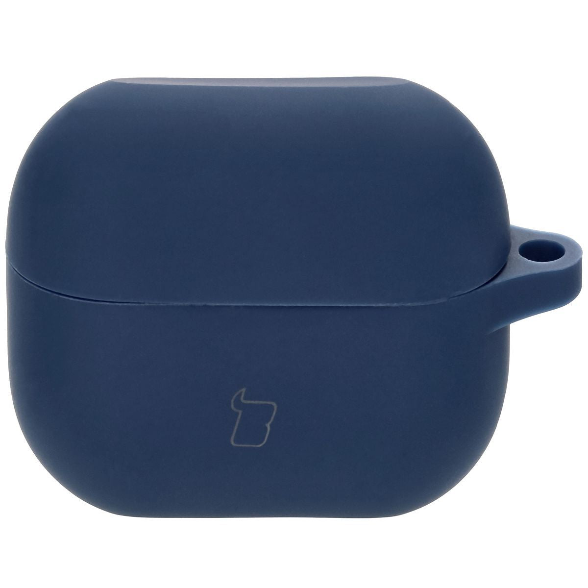 Silikonhülle mit Karabiner für Galaxy Buds 3/3 Pro/3 FE, Bizon Case Headphone Silicone, Dunkelblau