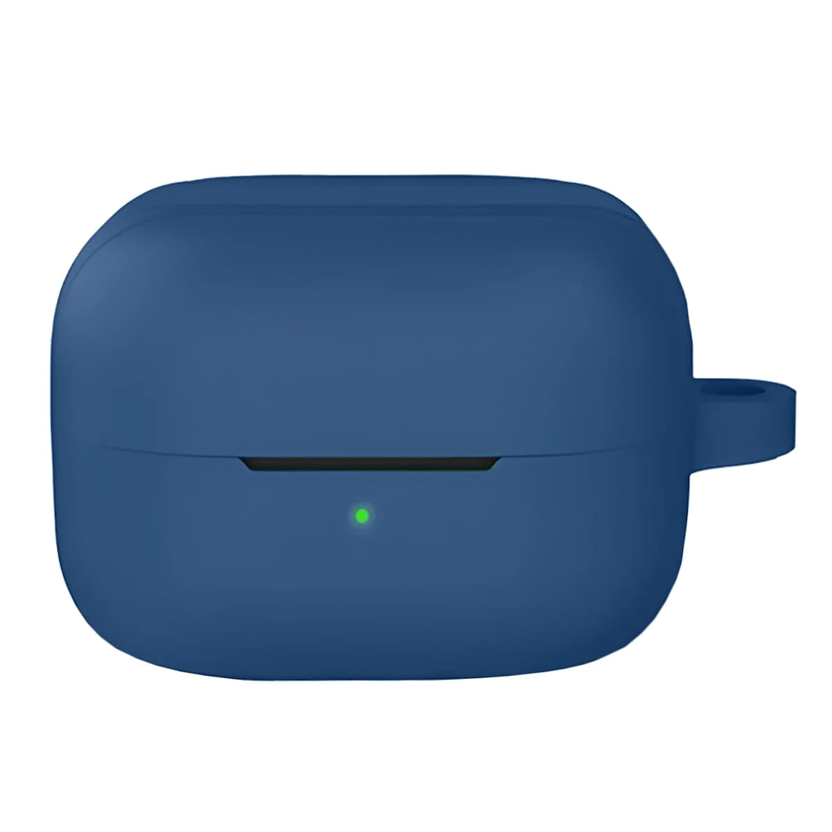 Silikonhülle mit Karabiner für Galaxy Buds 4 / 4 Pro, Bizon Case Headphone Silicone, Dunkelblau