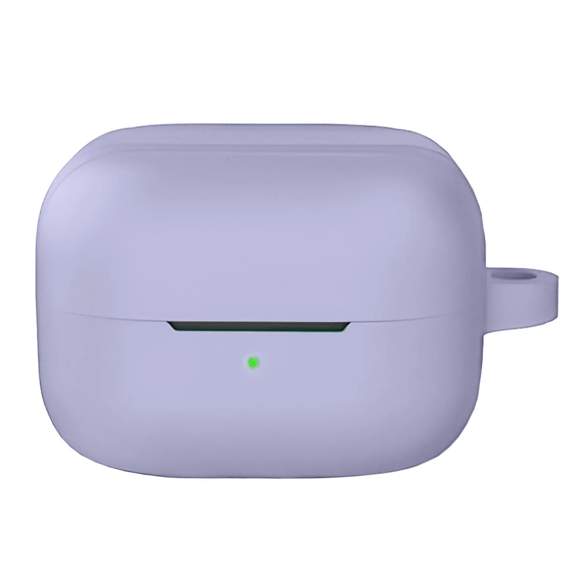 Silikonhülle mit Karabiner für Galaxy Buds 4 / 4 Pro, Bizon Case Headphone Silicone, Grau