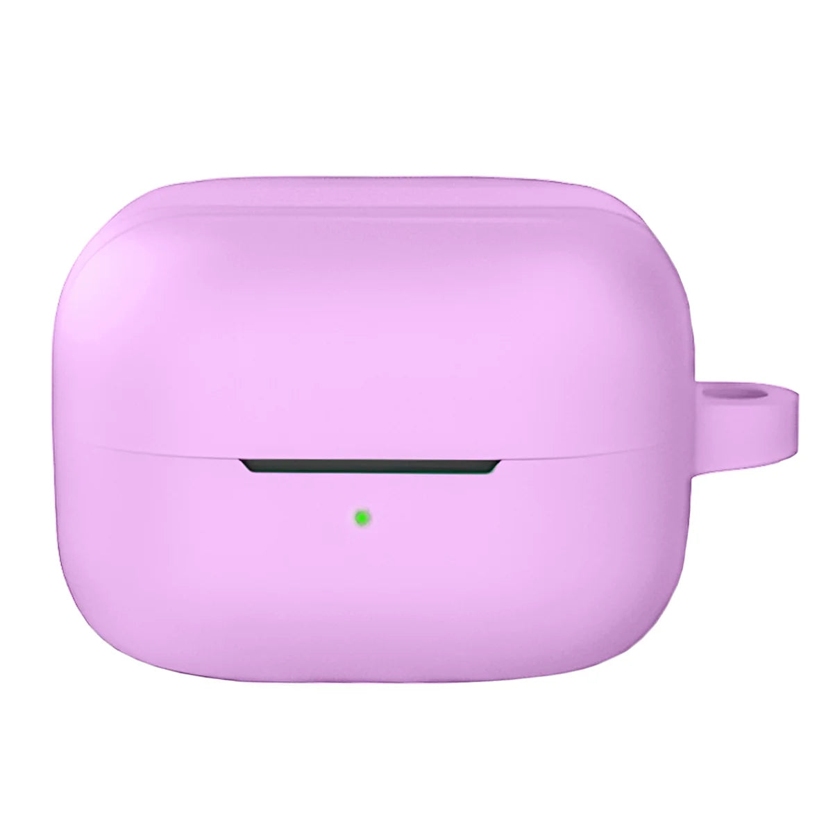 Silikonhülle mit Karabiner für Galaxy Buds 4 / 4 Pro, Bizon Case Headphone Silicone, Hellviolett