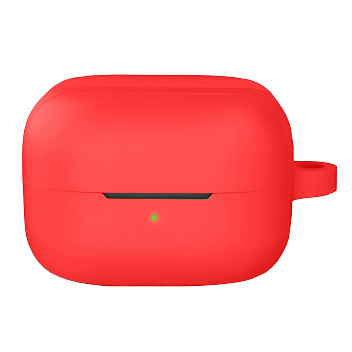 Silikonhülle mit Karabiner für Galaxy Buds 4 / 4 Pro, Bizon Case Headphone Silicone, Rot