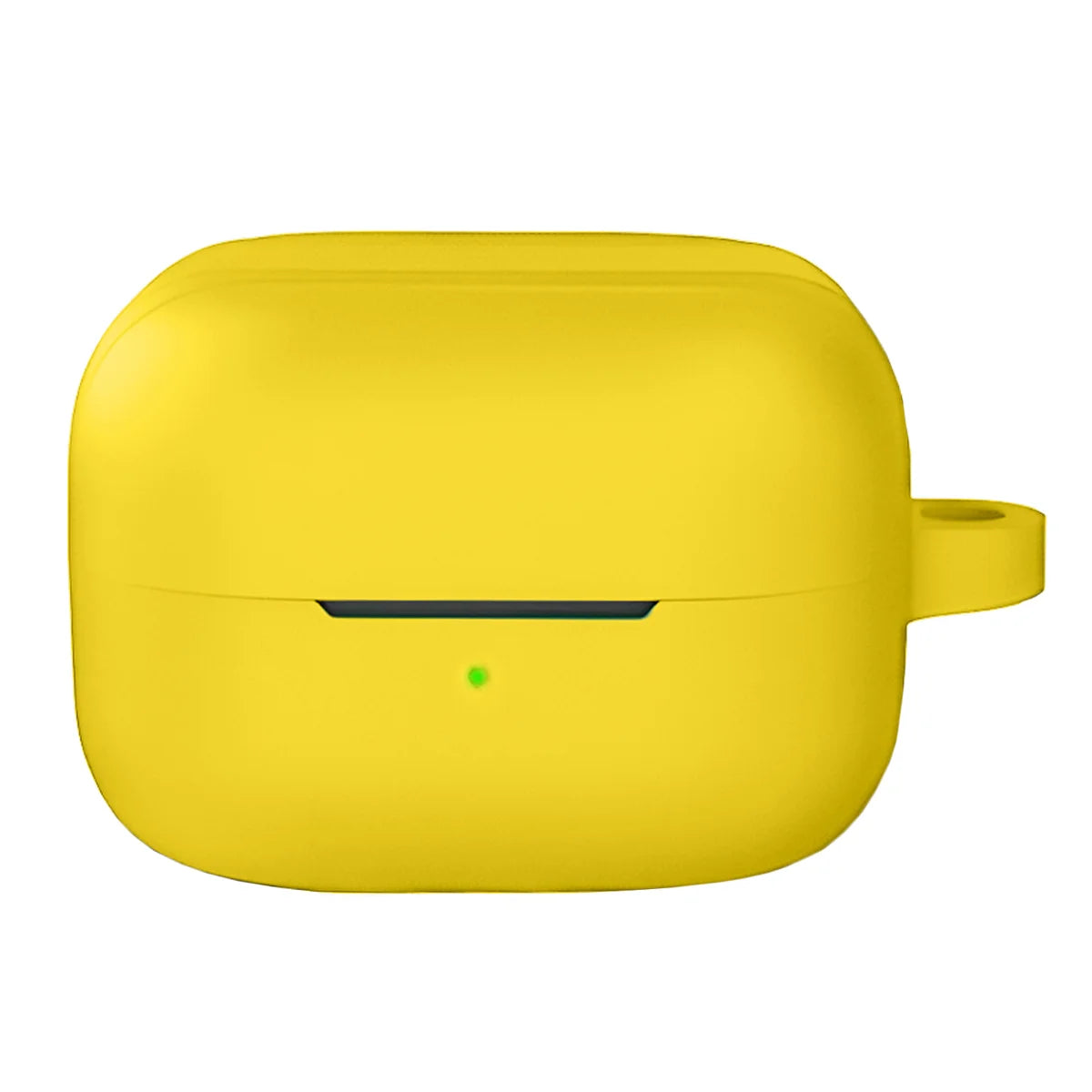 Silikonhülle mit Karabiner für Galaxy Buds 4 / 4 Pro, Bizon Case Headphone Silicone, Gelb