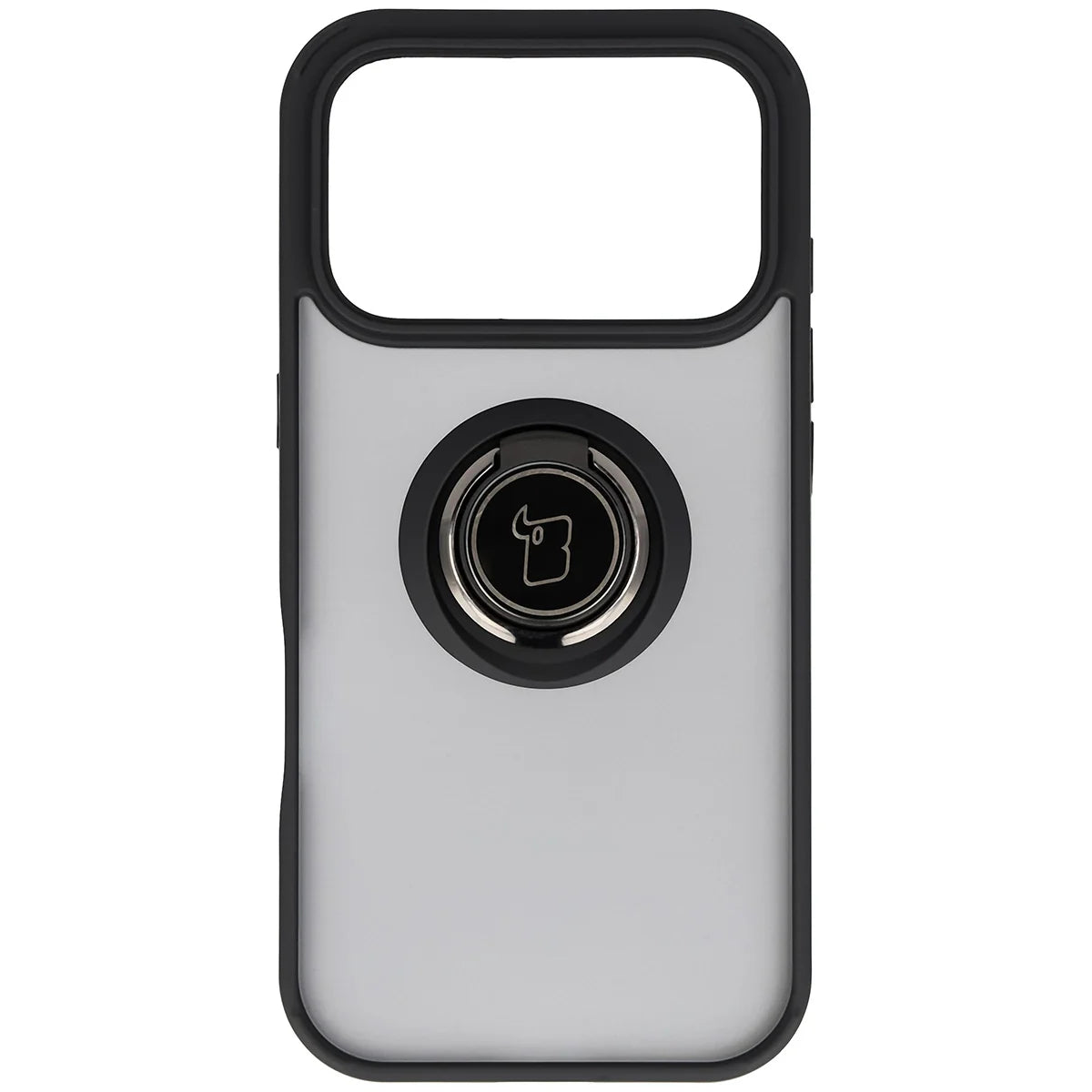 Handyhülle mit Fingergriff für iPhone 17 Pro, Bizon Case Hybrid Ring, getönt mit schwarzem Rahmen