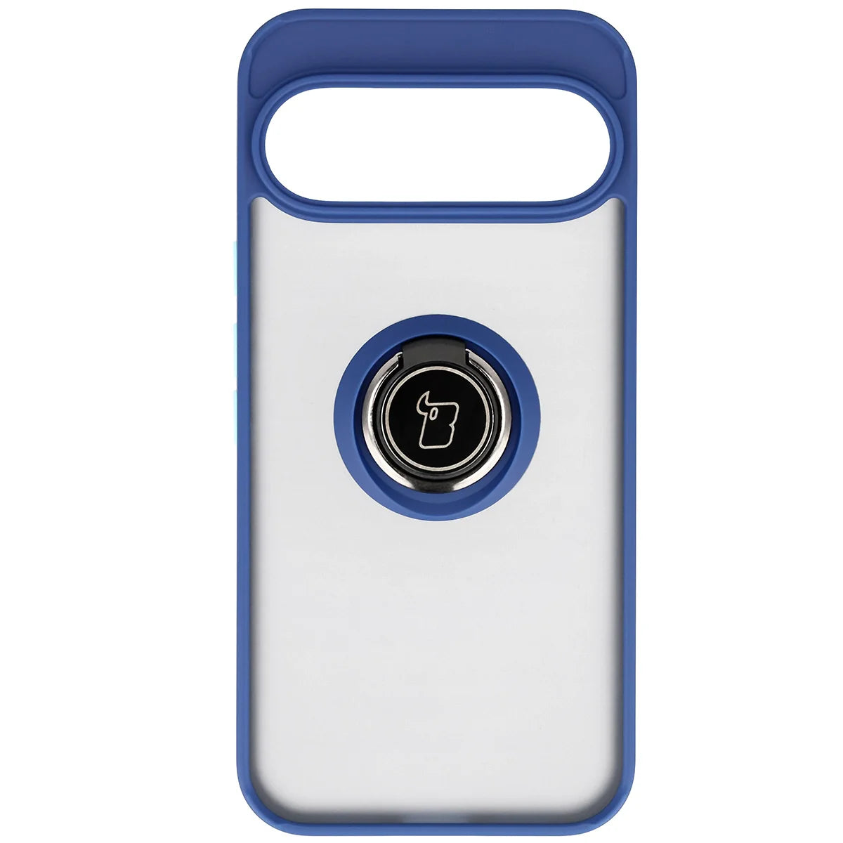 Handyhülle mit Fingergriff für Google Pixel 10 Pro XL, Bizon Case Hybrid Ring, getönt mit dunkelblauem Rahmen