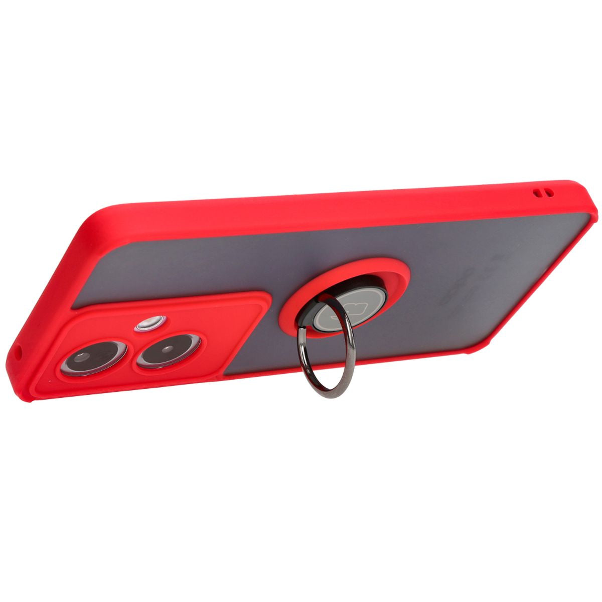 Schutzhülle für Oppo A79 5G, Bizon Case Hybrid Ring, Rot