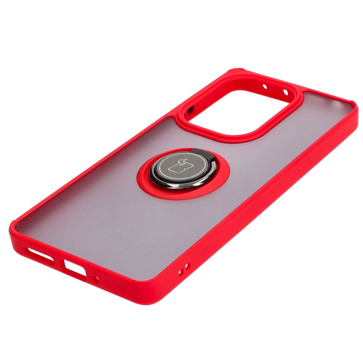 Schutzhülle für Xiaomi Redmi Note 13 Pro 4G/Poco M6 Pro 4G, Bizon Case Hybrid Ring, Rot