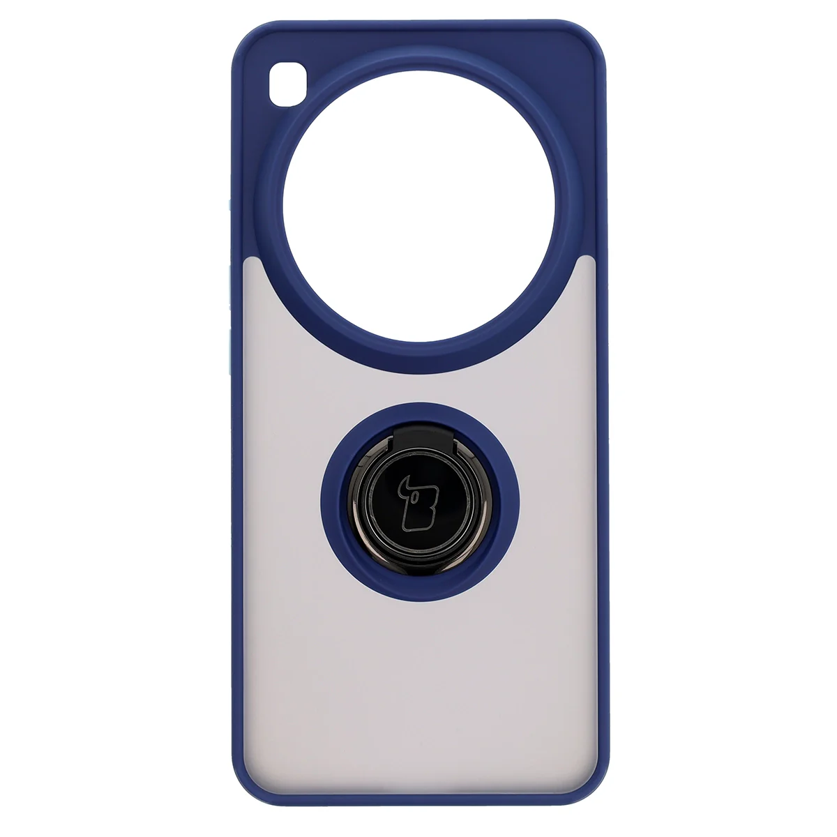 Handyhülle mit Fingergriff für Xiaomi 15 Ultra, Bizon Case Hybrid Ring, getönt mit dunkelblauem Rahmen