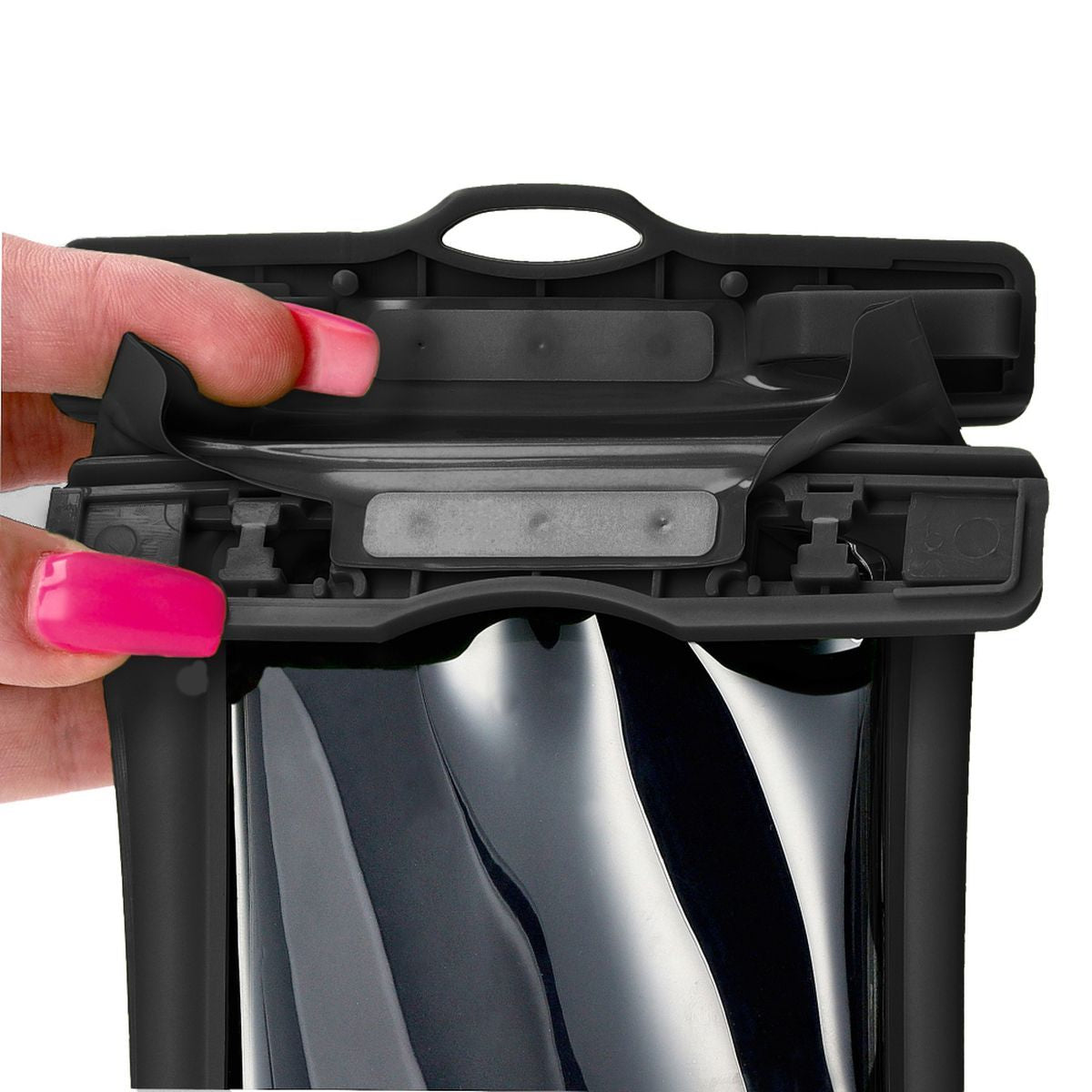 Wasserdichte Handyhülle Bizon Case Hydrofloat, Schwarz