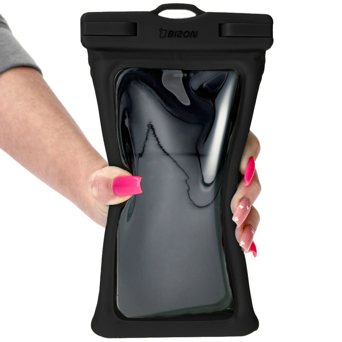 Wasserdichte Handyhülle Bizon Case Hydrofloat, Schwarz