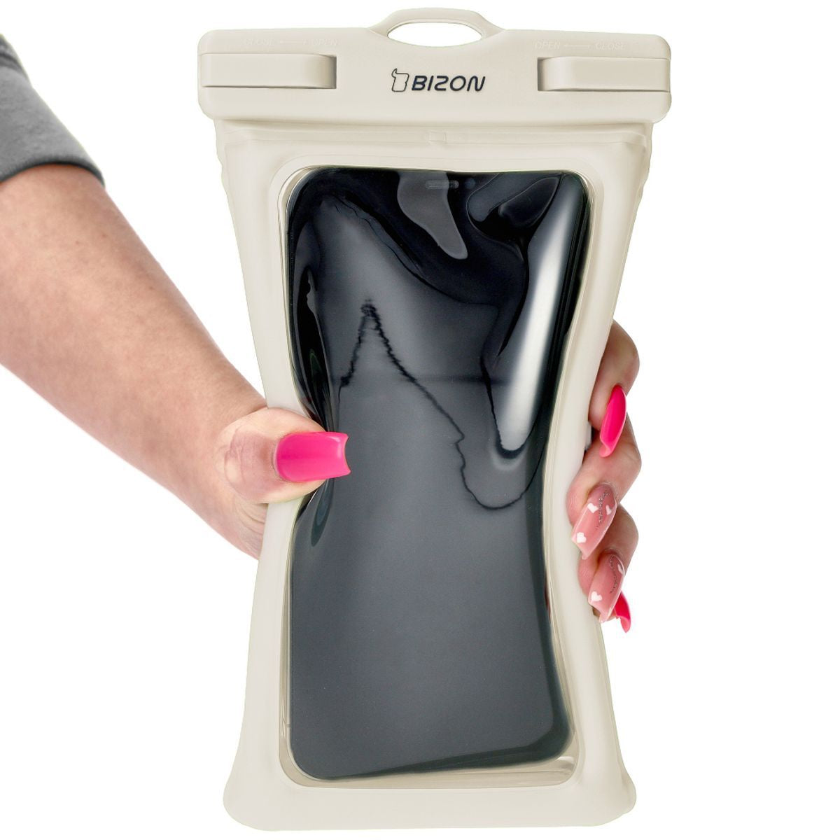 Wasserdichte Handyhülle Bizon Case Hydrofloat, Beige