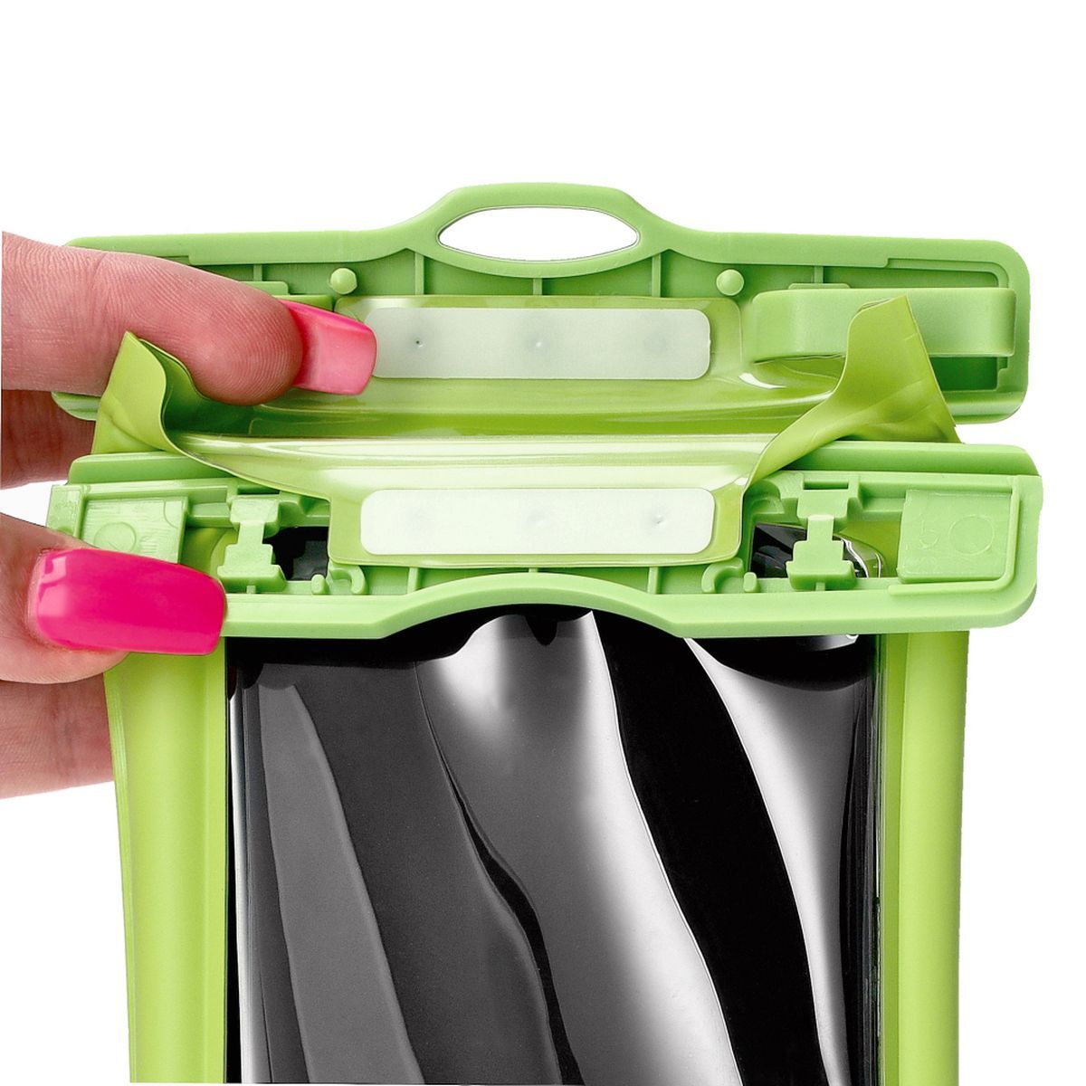 Wasserdichte Handyhülle Bizon Case Hydrofloat, Grün