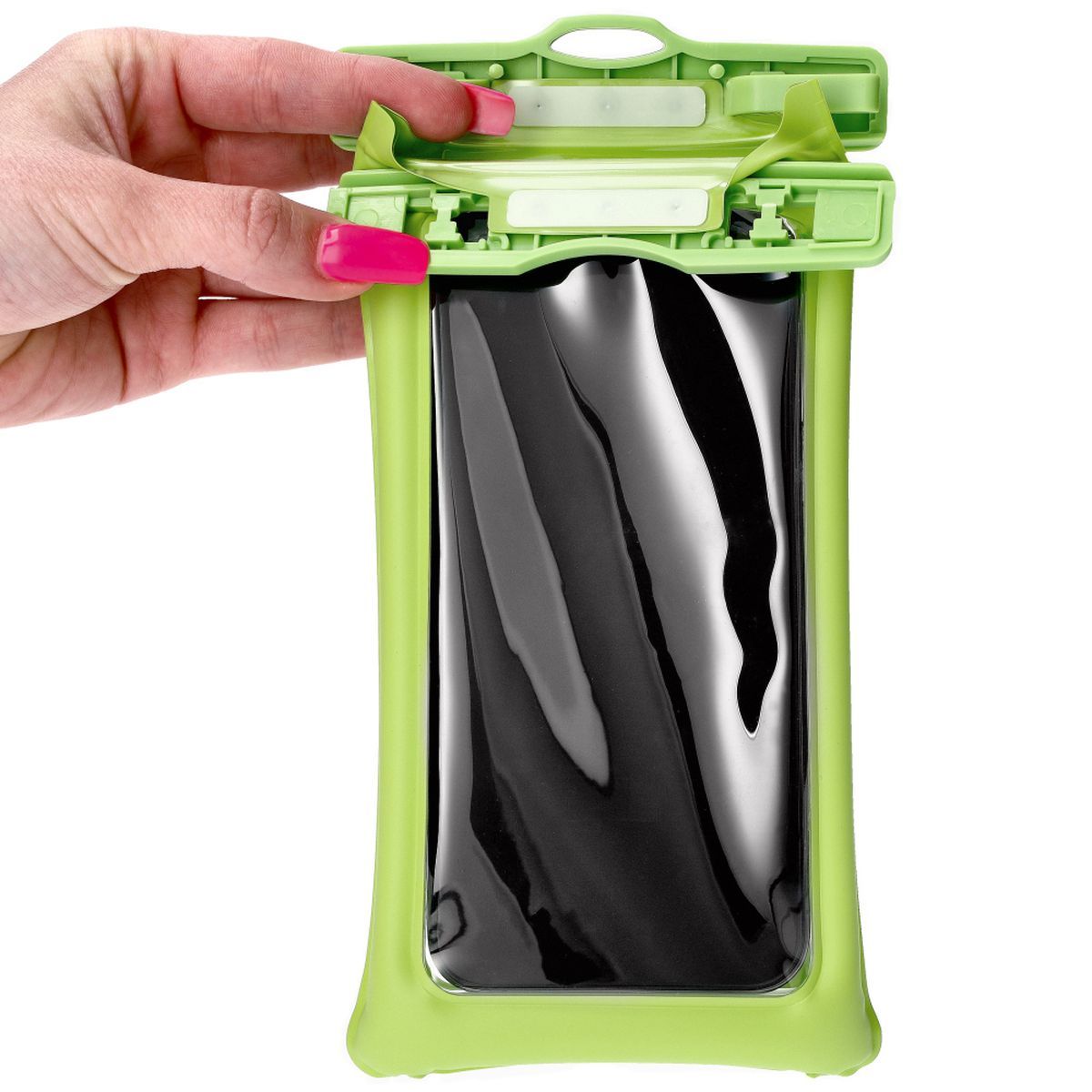 Wasserdichte Handyhülle Bizon Case Hydrofloat, Grün