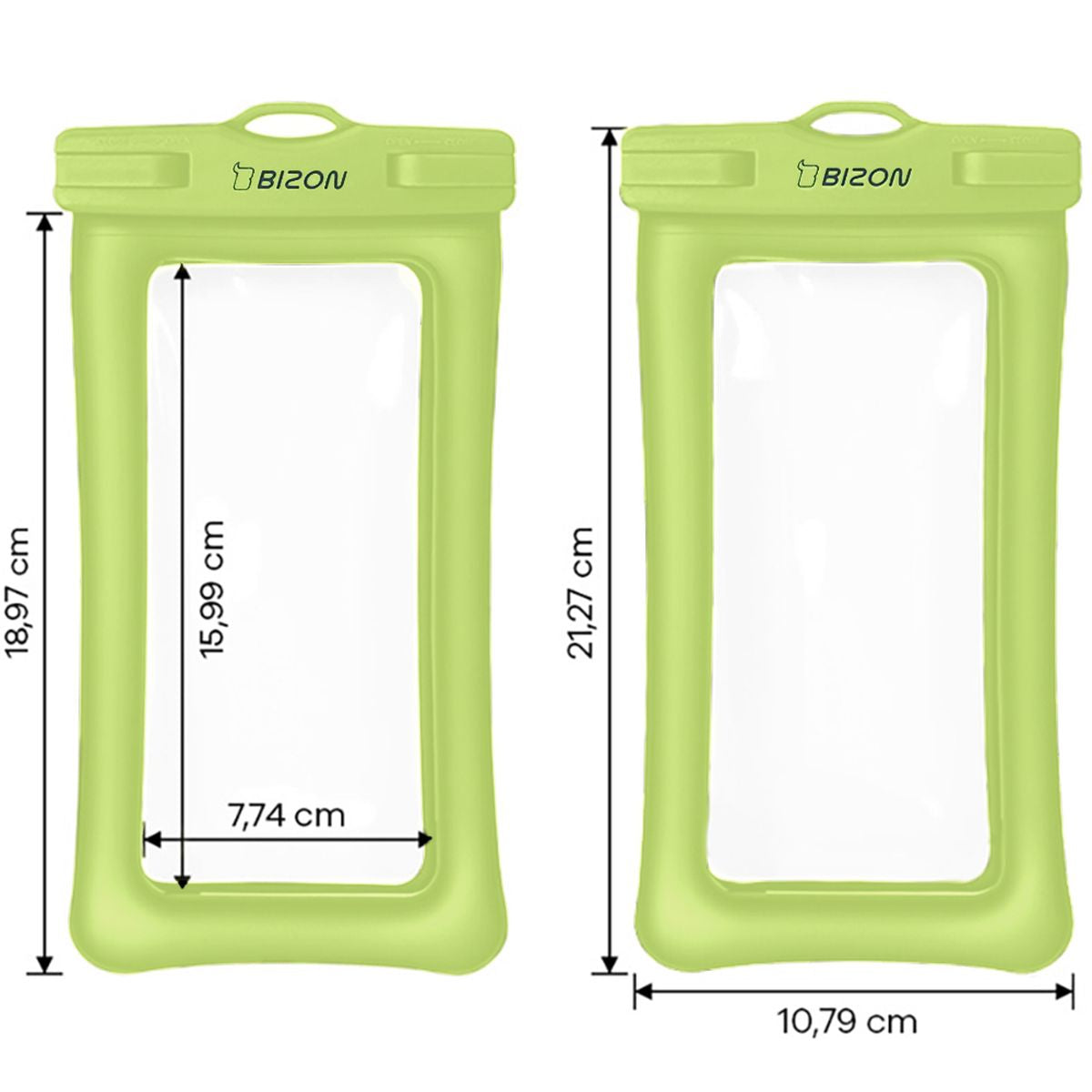 Wasserdichte Handyhülle Bizon Case Hydrofloat, Grün