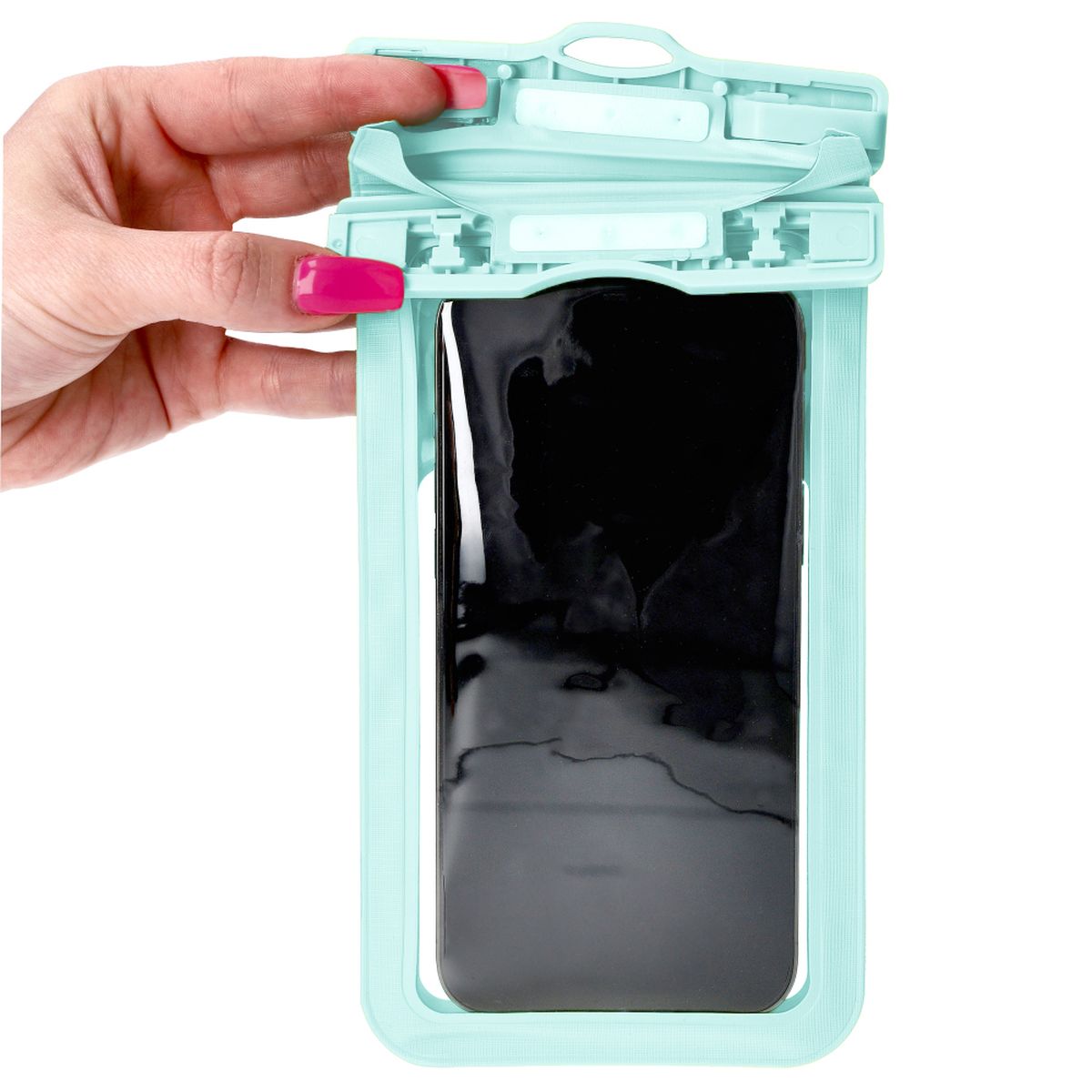 Wasserdichte Handyhülle Bizon Case Hydrowrap, 2 Stück, Minze