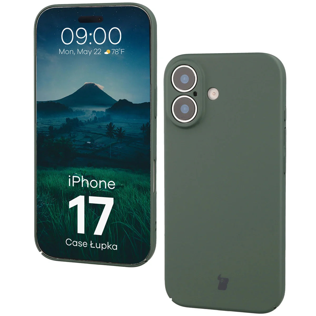 Handyhülle für iPhone 17, Bizon Case Lupka, Grün