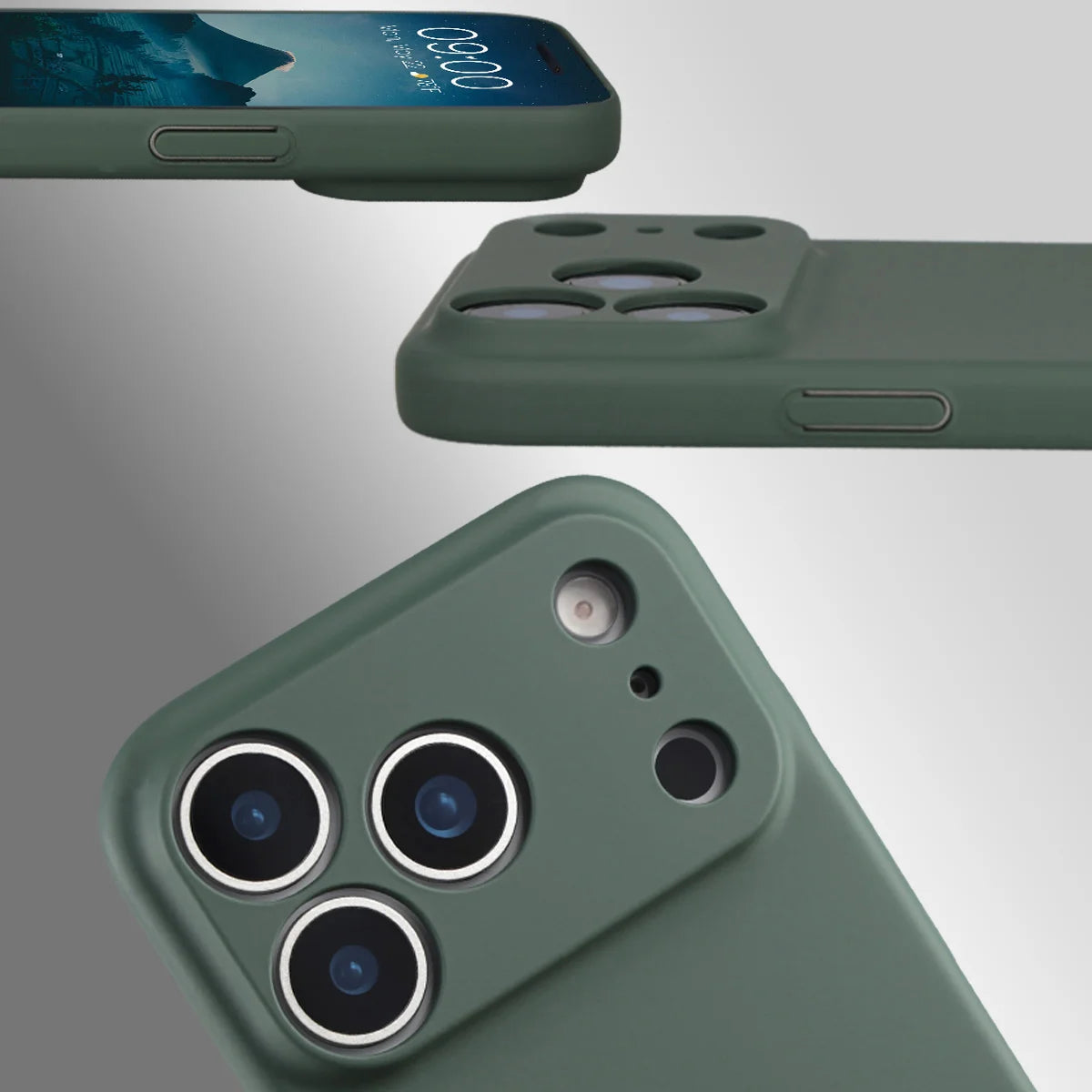 Handyhülle für iPhone 18 Pro, Bizon Case Lupka, Grün (4/6)