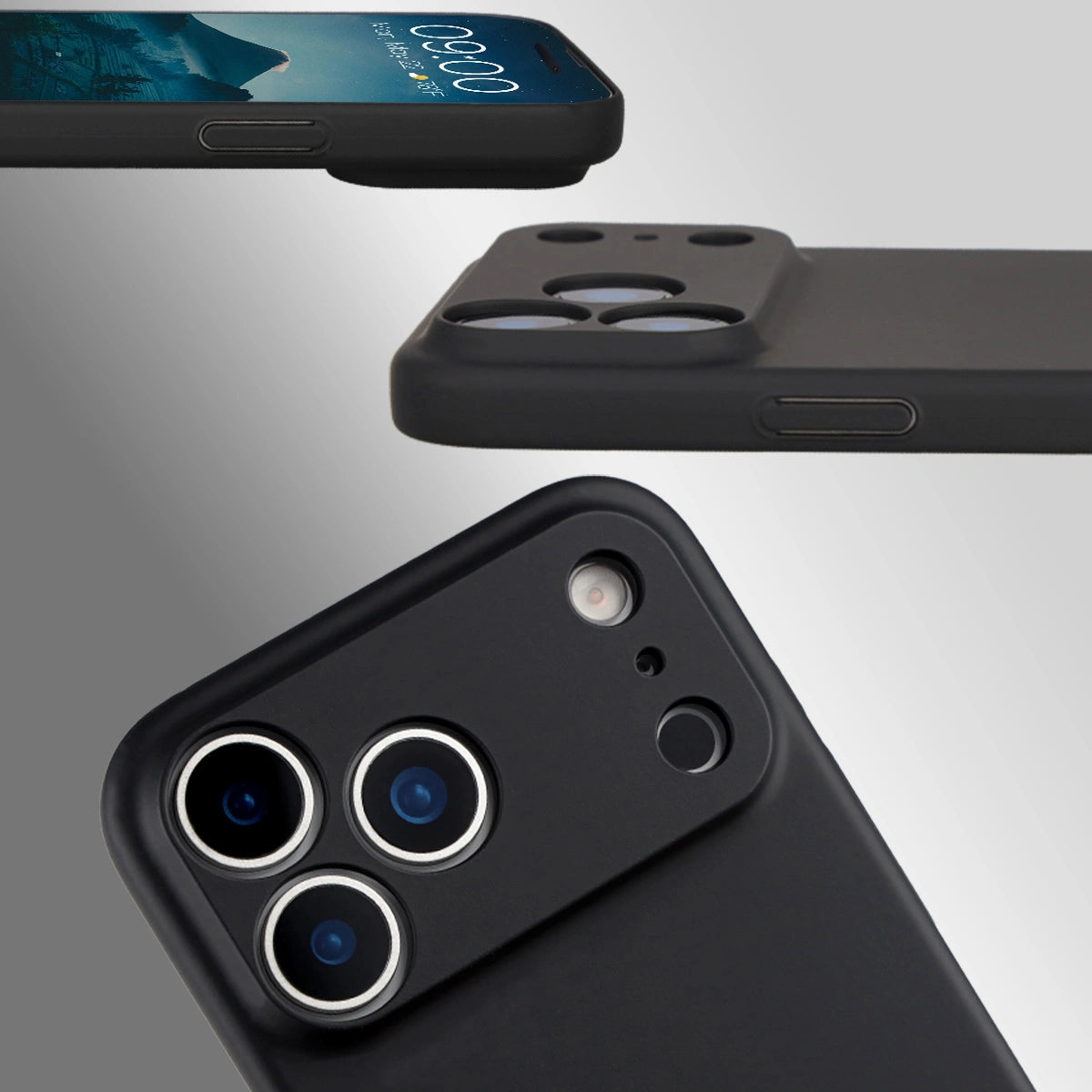 Handyhülle für iPhone 18 Pro Max, Bizon Case Lupka, Schwarz (4/6)