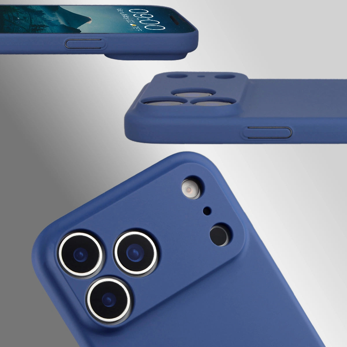 Handyhülle für iPhone 18 Pro Max, Bizon Case Lupka, Blau (4/6)