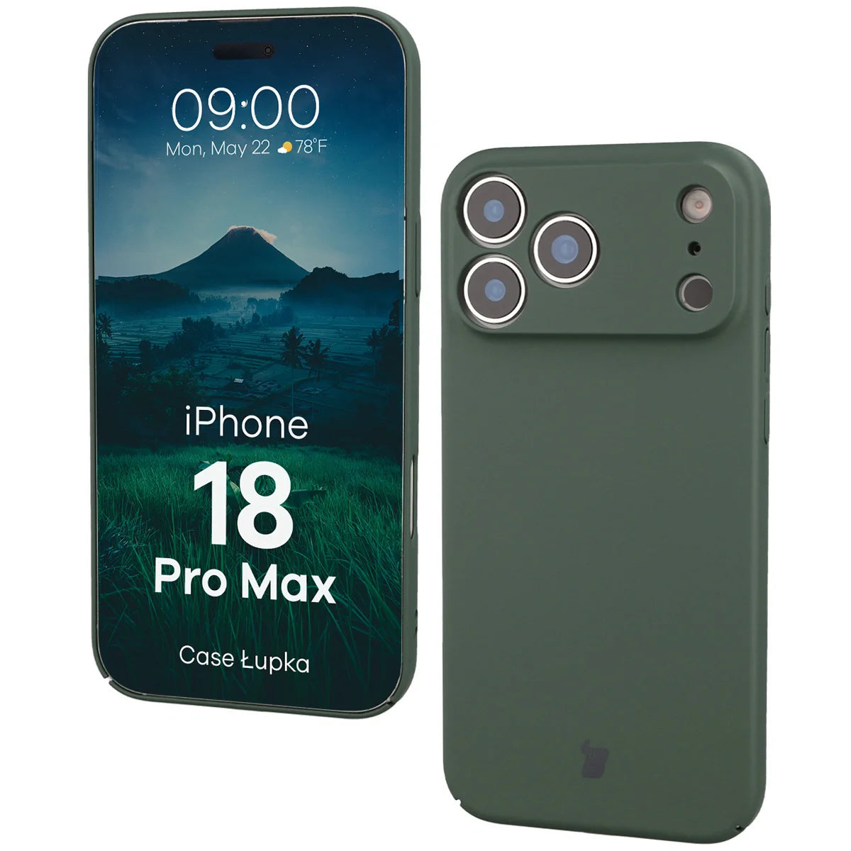 Handyhülle für iPhone 18 Pro Max, Bizon Case Lupka, Grün (1/6)