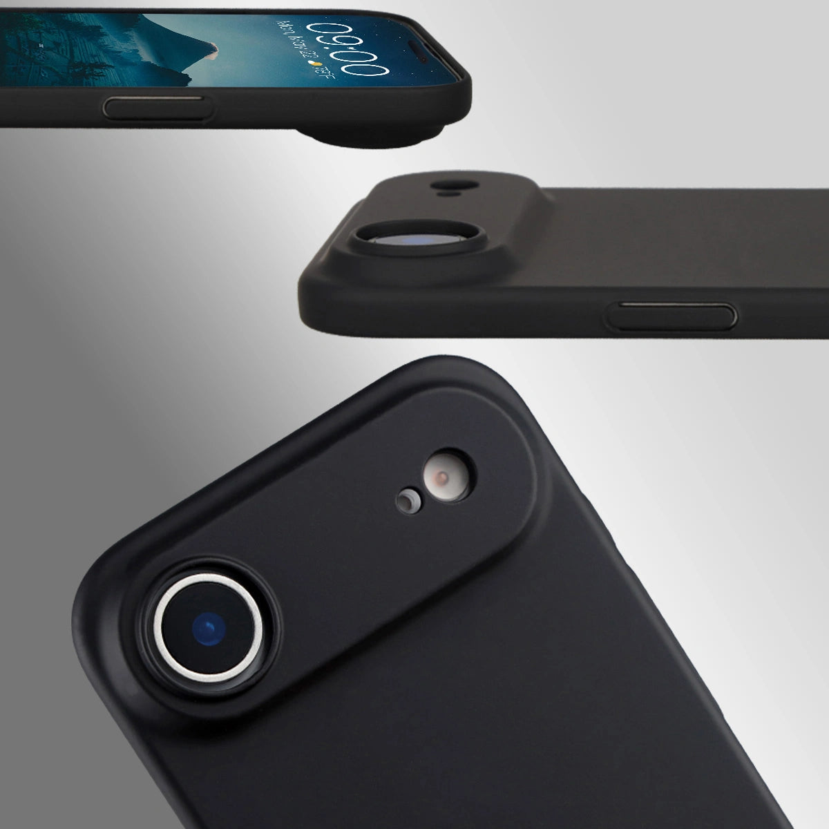 Handyhülle für iPhone Air, Bizon Case Lupka, Schwarz