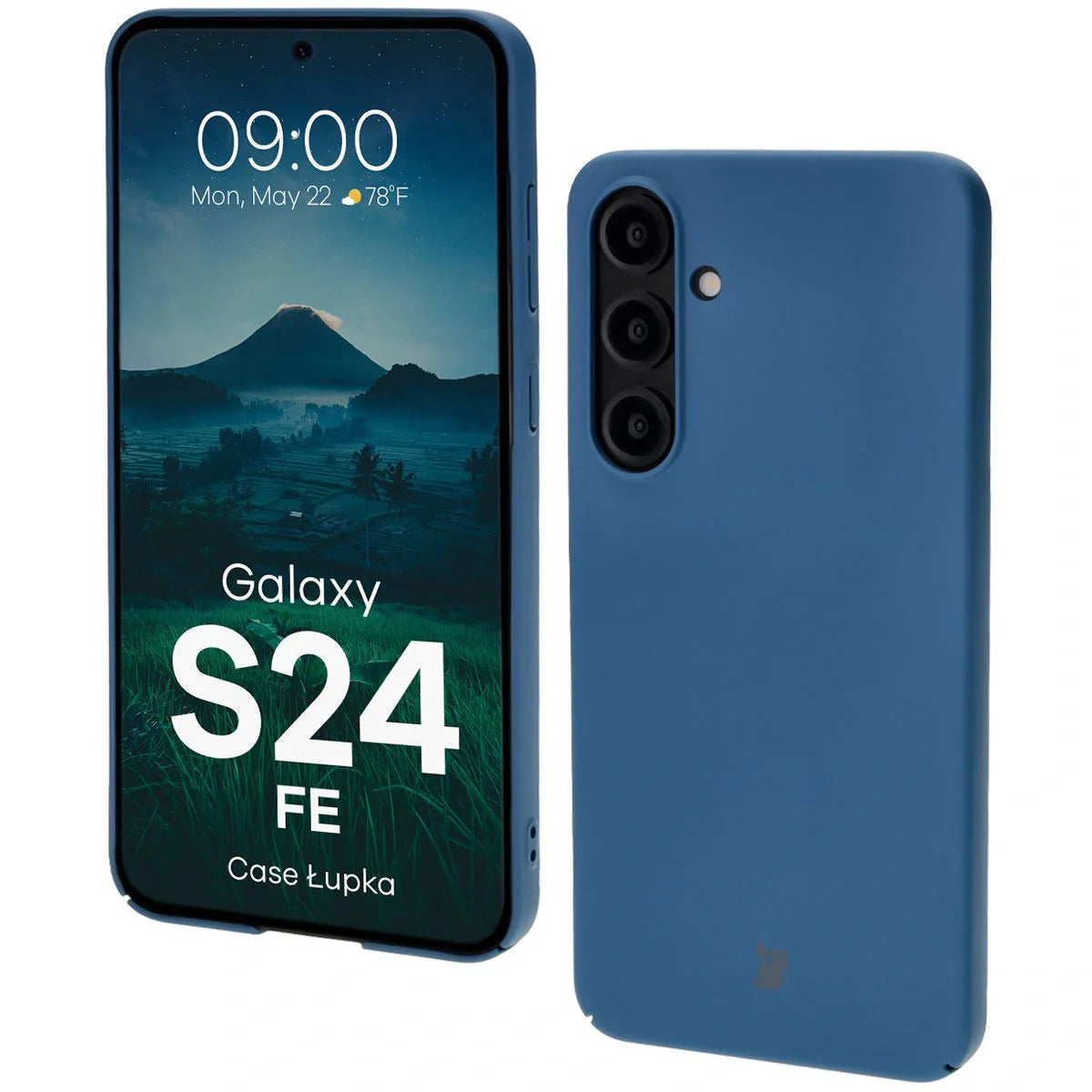 Handyhülle für Galaxy S24 FE, Bizon Case Lupka, Blau