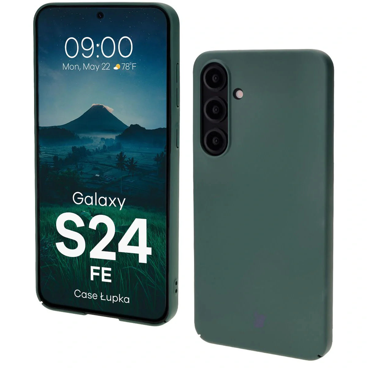 Handyhülle für Galaxy S24 FE, Bizon Case Lupka, Grün