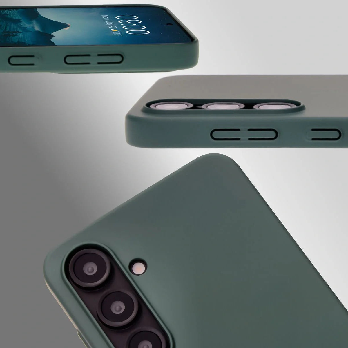 Handyhülle für Galaxy S24 FE, Bizon Case Lupka, Grün