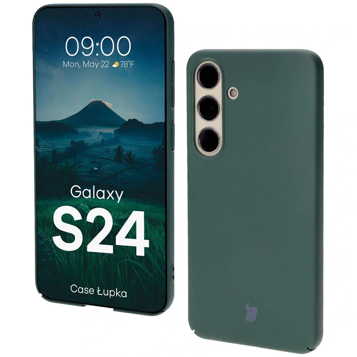 Handyhülle für Galaxy S24, Bizon Case Lupka, Grün