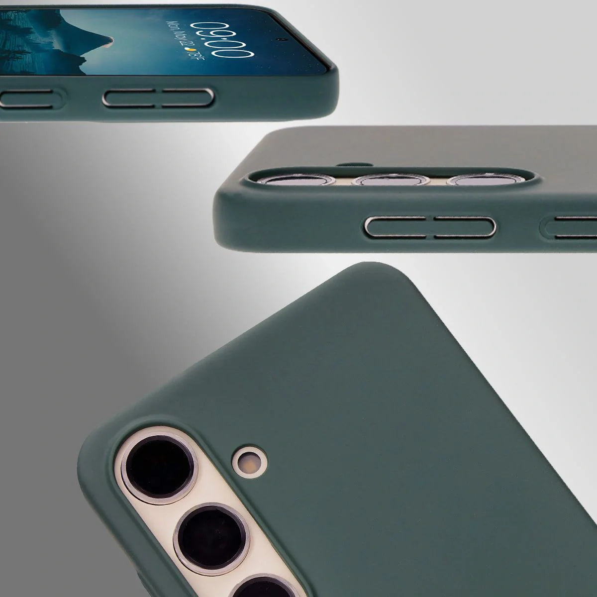 Handyhülle für Galaxy S24, Bizon Case Lupka, Grün