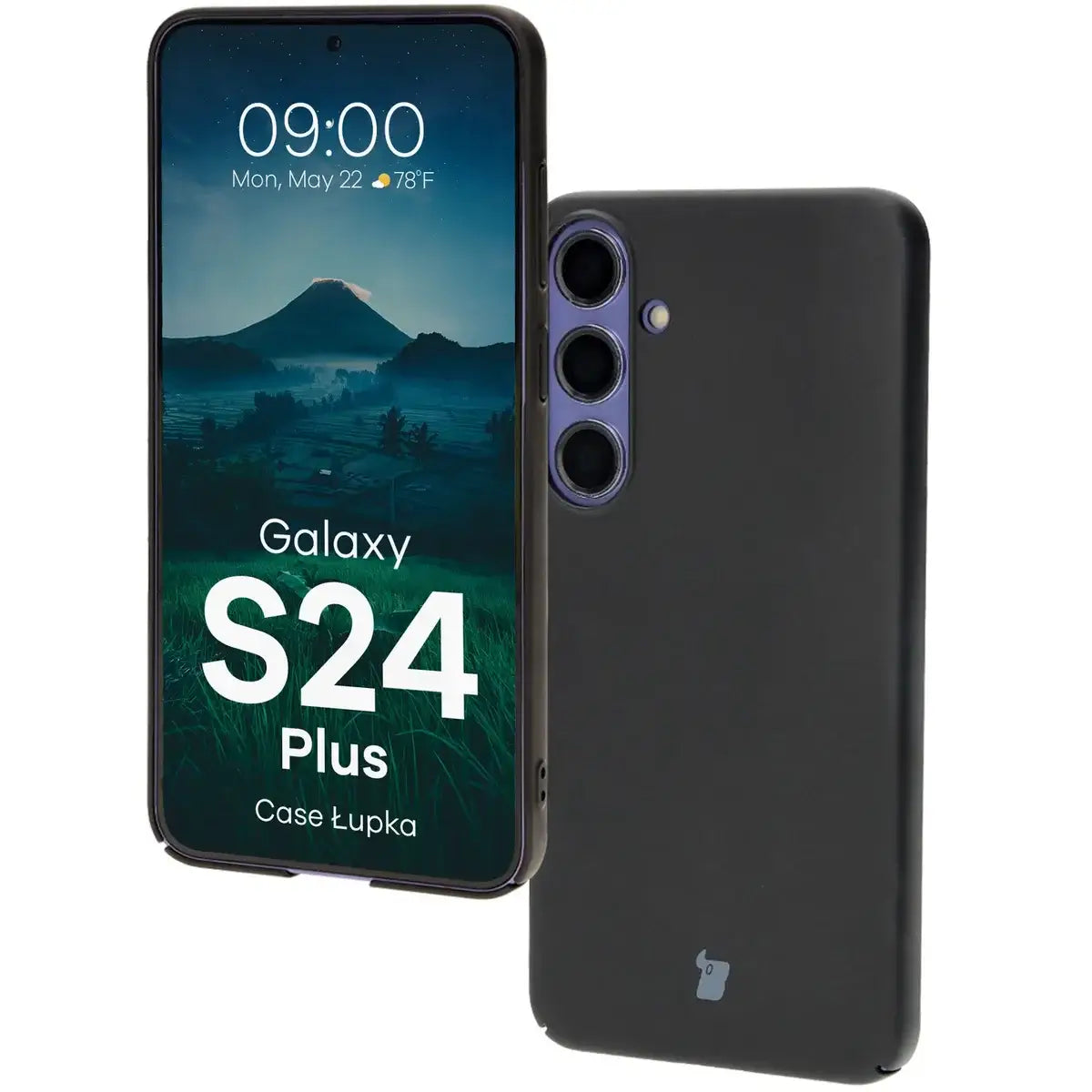 Handyhülle für Galaxy S24 Plus, Bizon Case Lupka, Schwarz