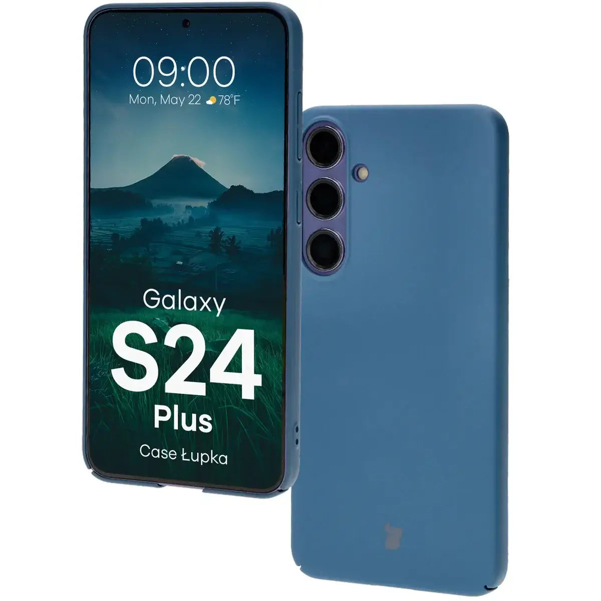 Handyhülle für Galaxy S24 Plus, Bizon Case Lupka, Blau