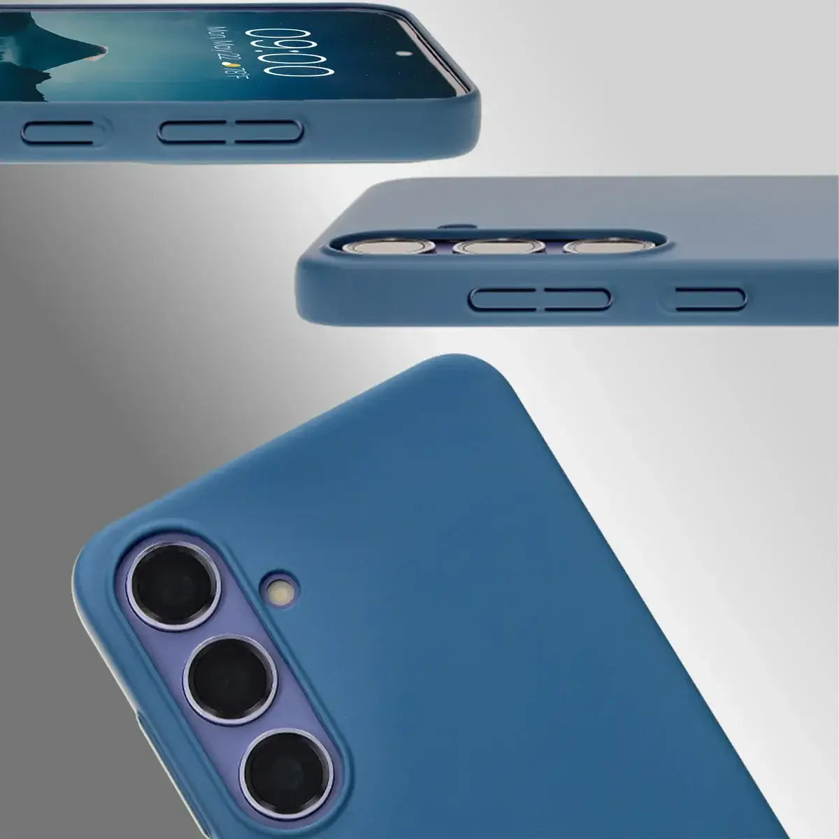 Handyhülle für Galaxy S24 Plus, Bizon Case Lupka, Blau