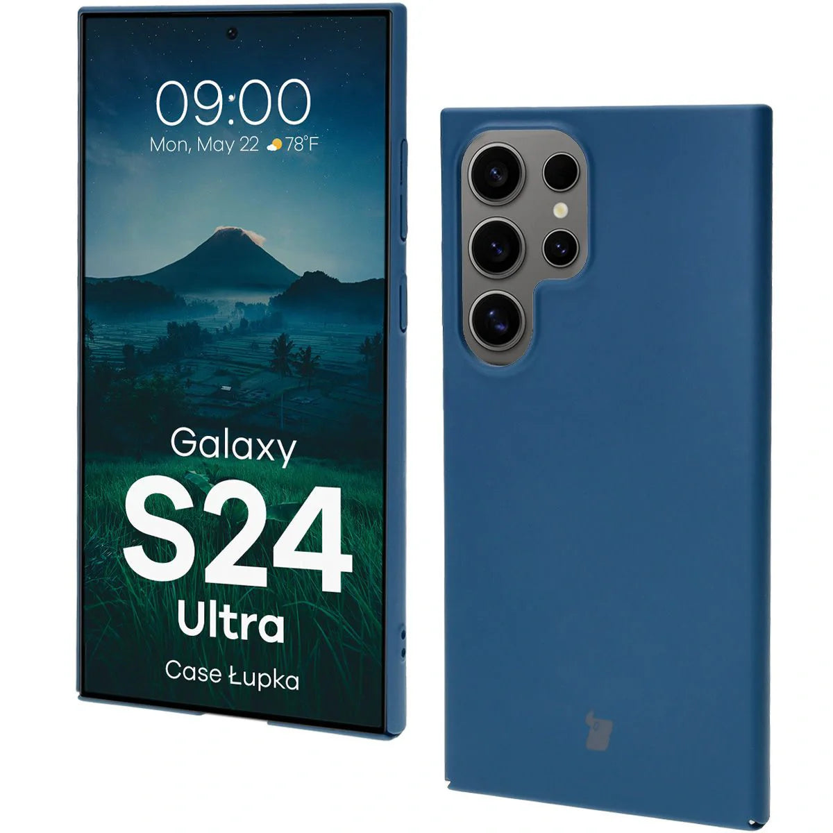 Handyhülle für Galaxy S24 Ultra, Bizon Case Lupka, Blau