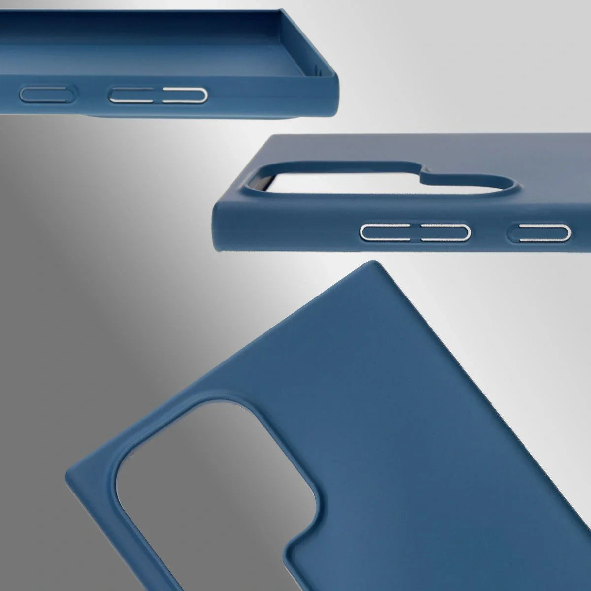 Handyhülle für Galaxy S24 Ultra, Bizon Case Lupka, Blau