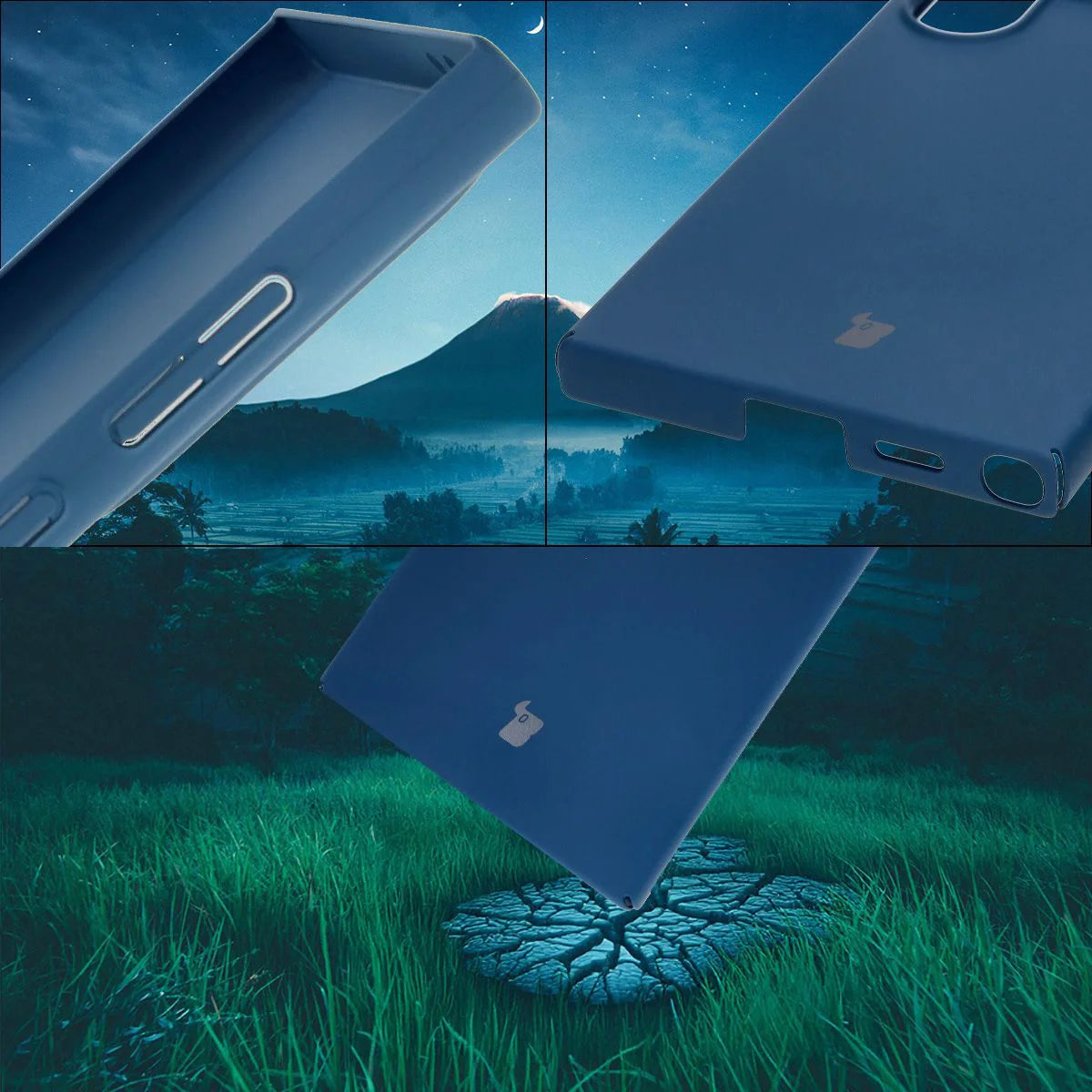 Handyhülle für Galaxy S24 Ultra, Bizon Case Lupka, Blau