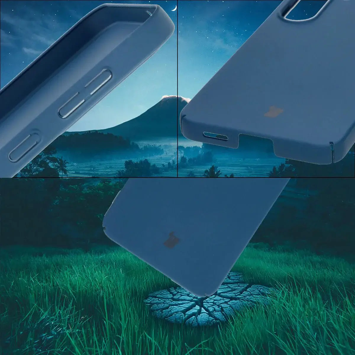 Handyhülle für Galaxy S25, Bizon Case Lupka, Blau