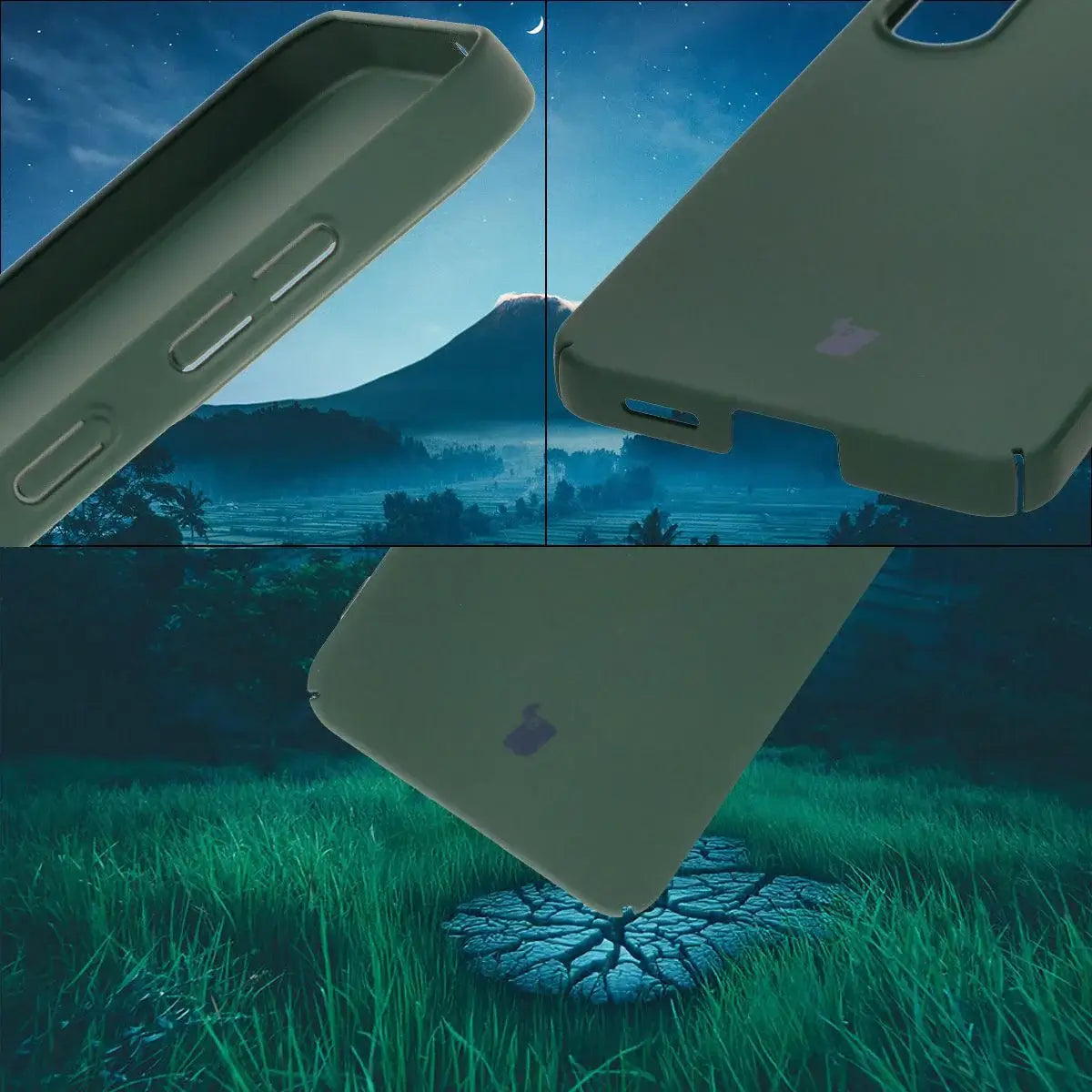 Handyhülle für Galaxy S25, Bizon Case Lupka, Grün