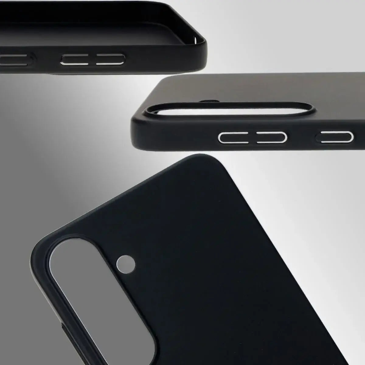 Handyhülle für Galaxy S25 Plus, Bizon Case Lupka, Schwarz