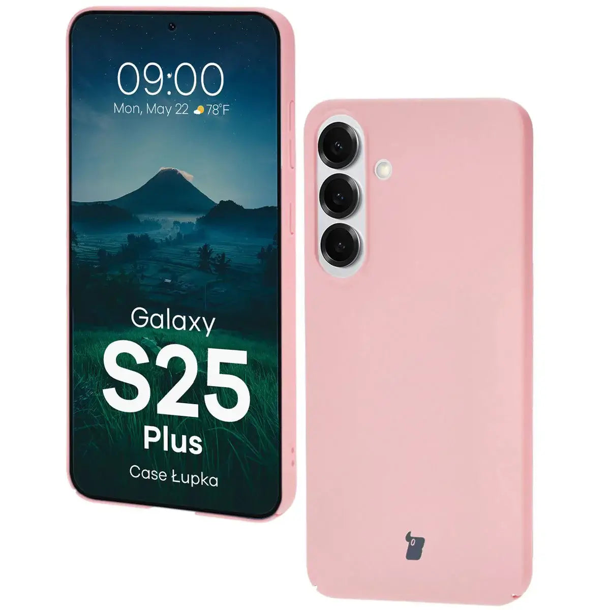 Handyhülle für Galaxy S25 Plus, Bizon Case Lupka, Rosa