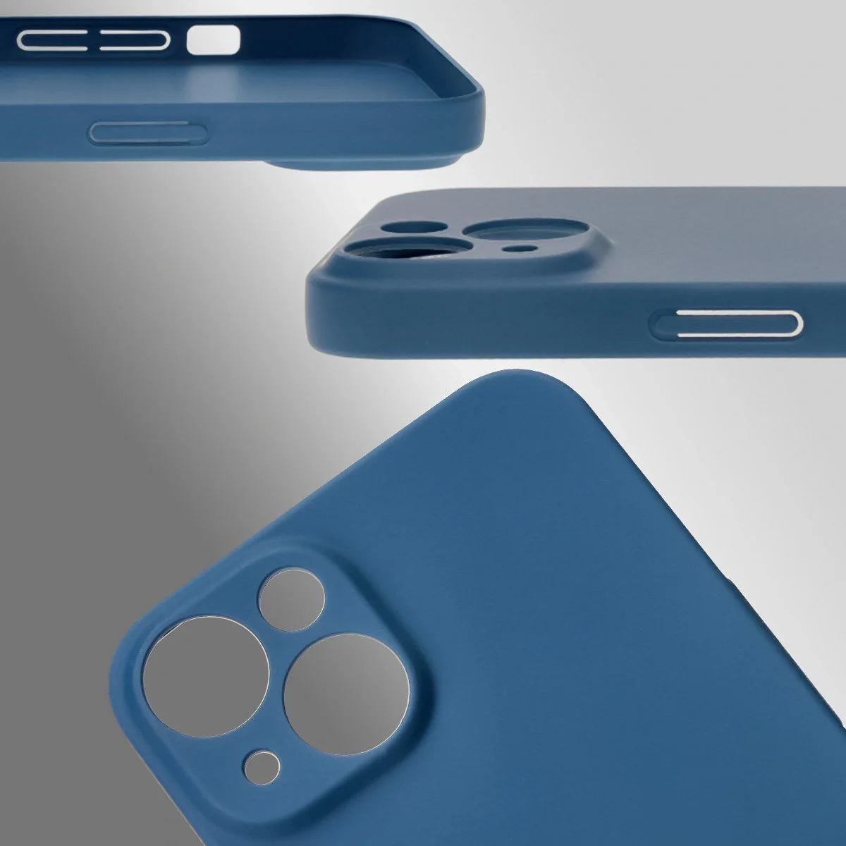 Handyhülle für iPhone 14, Bizon Case Lupka, Blau