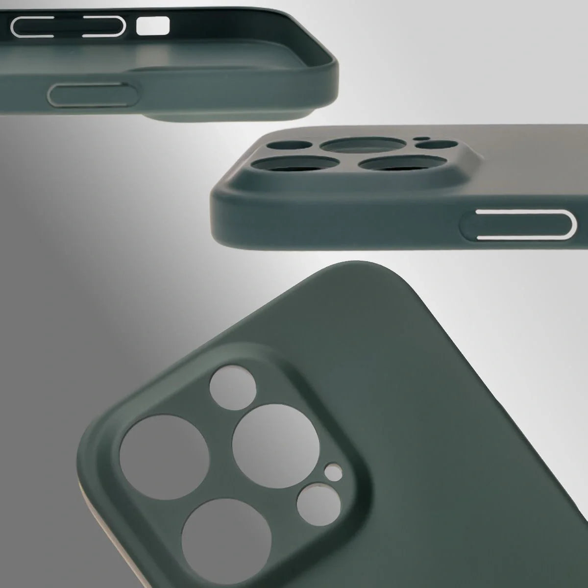 Handyhülle für iPhone 14 Pro, Bizon Case Lupka, Grün