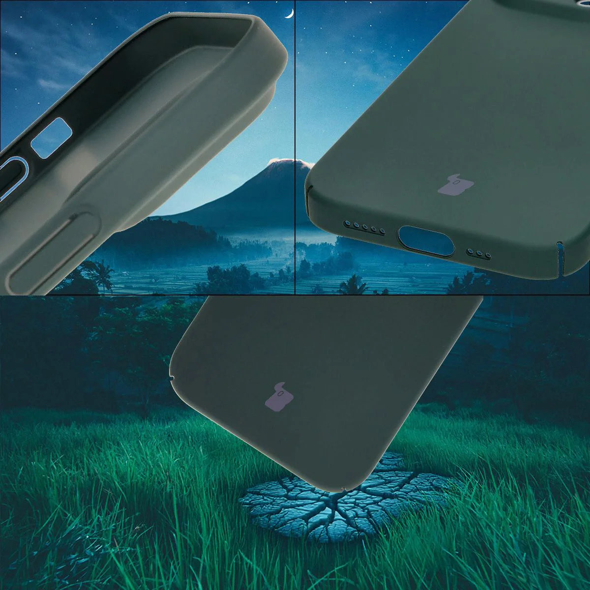 Handyhülle für iPhone 14 Pro, Bizon Case Lupka, Grün