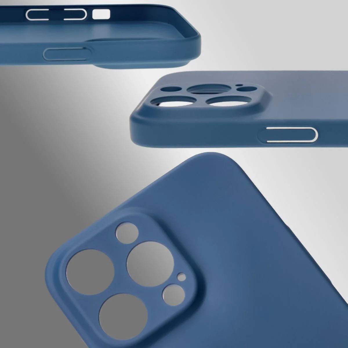 Handyhülle für iPhone 14 Pro Max, Bizon Case Lupka, Blau
